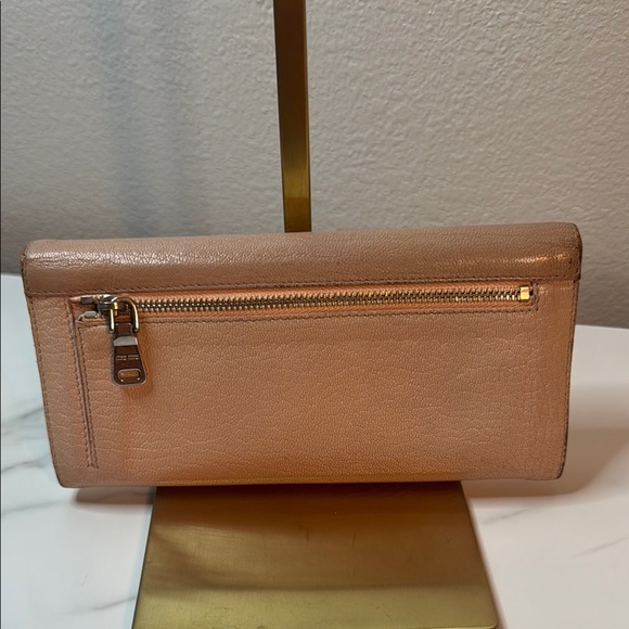 Miu Miu Two Tone Pink Leather Wallet